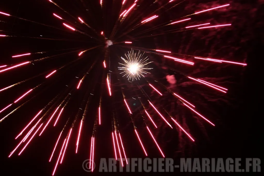 feu d'artifice de mariage dans l'eure 27