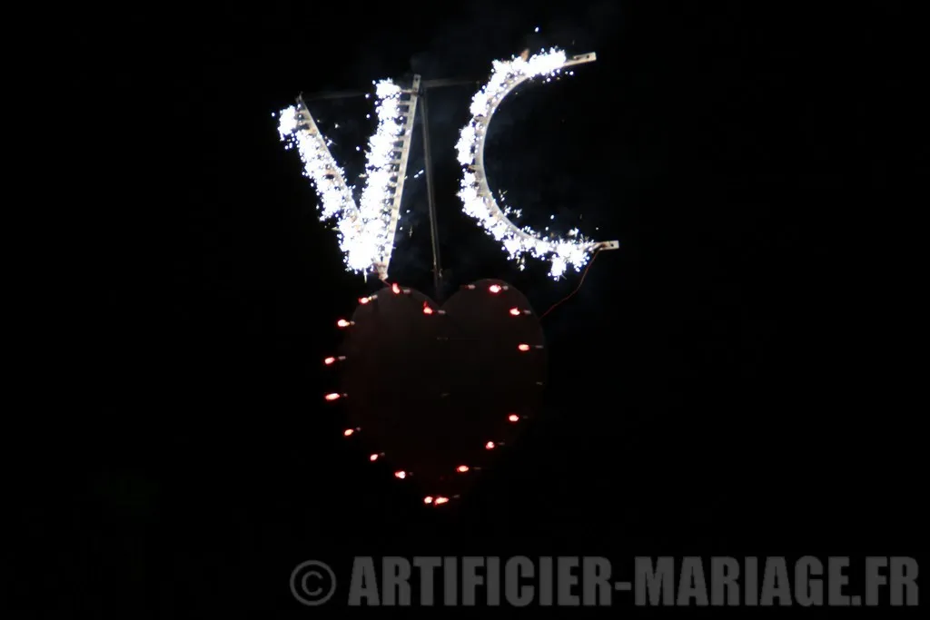 feu d'artifice de mariage a paris